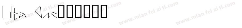 Lilita One字体转换